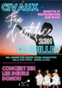 photo FEU D'ARTIFICE ET CONCERT LES SOEURS DONOU