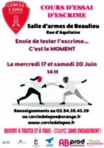 photo Cours d'essai d'escrime