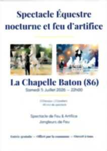 photo Spectacle Equestre nocturne et feu d'artifice
