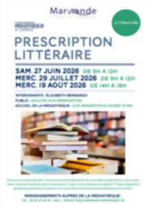 photo Presscription littéraire à la médiathèque Albert Camus
