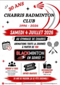 photo 30 ans du club Chabri badminton