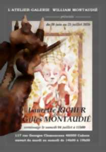 photo Exposition de Laurette Richer et Gilles Montaudié à l'atelier-galerie William Montaudié