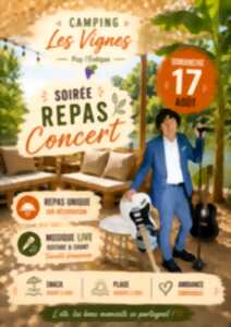 photo Repas concert au camping Les Vignes
