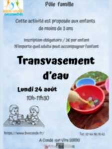 photo Transvasement d'eau et glaçons
