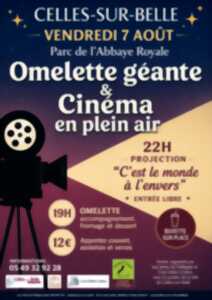 Omelette géante et cinéma plein air