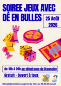photo Soirée jeux avec Dé en Bulles