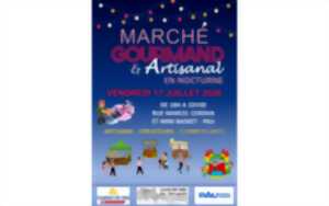 photo Marché gourmand et artisanal en nocturne