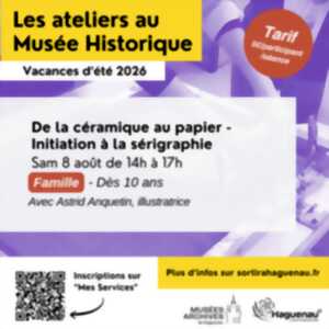 photo Atelier « De la céramique au papier - Initiation à la sérigraphie »