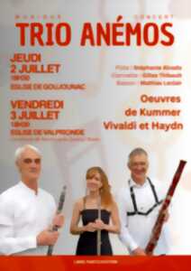photo Trio Anémos en concert à l'Eglise de Valprionde