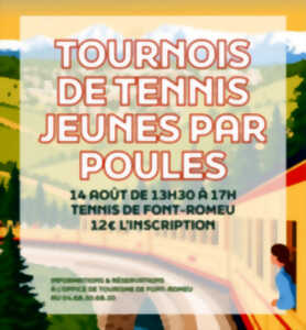 photo TOURNOI DE TENNIS JEUNES PAR POULES - VENDREDI 14 AOÛT