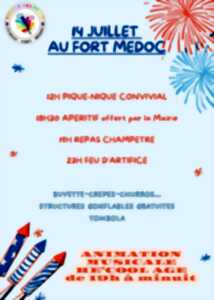 photo 14 juillet au Fort-Médoc