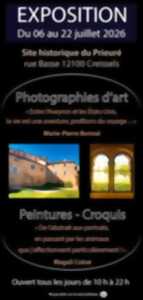 photo Exposition photographies d'art, peintures et croquis au prieuré de Creissels
