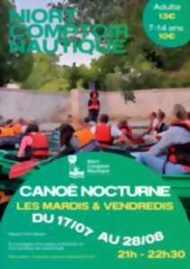 photo Visite guidée nocturne en canoë à Niort Comptoir Nautique