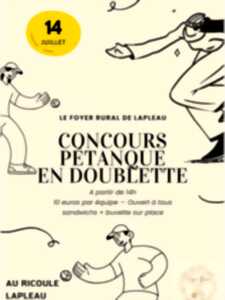 photo Concours de pétanque en doublette
