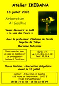 photo Atelier d'art floral japonais à l'arboretum Al Gaulhia