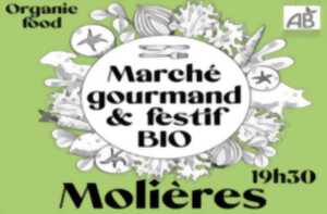 photo Marché gourmand festif bio