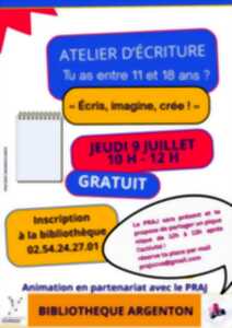 photo Atelier d'écriture à la bibliothèque