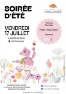 photo Soirée d'été au domaine Moellinger