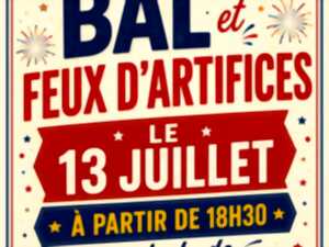 photo Bal et feux d'artifices - journée nationale