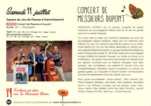 photo Musical'été : Concert de Messieurs Dupont