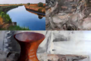 photo Exposition de peintures et peintures sur porcelaine
