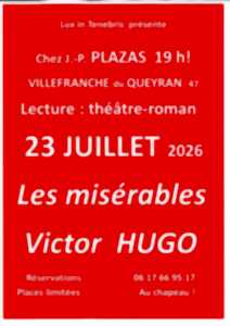 photo Lecture théâtre-roman : Les Misérables