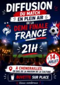 photo Diffusion du match en plein air