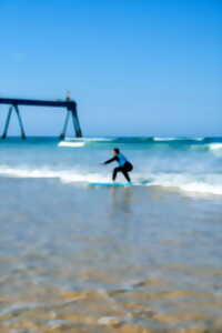 photo Stage de surf avec surf en buch