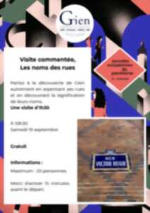 photo Visite commentée, Les noms des rues