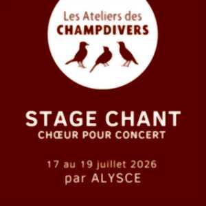 photo Stage de Chant aux Ateliers des Champdivers