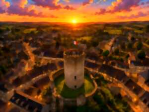 photo Visite guidée et coucher de soleil en haut du donjon