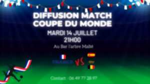 photo Diffusion de la demi-finale de la coupe du monde à l'Arbre Malté