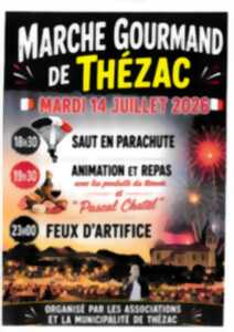 photo Marché gourmand de Thézac avec pascal chatel
