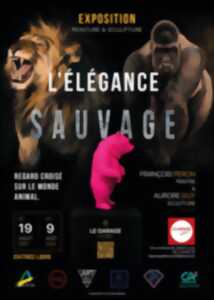 photo EXPOSITION au Garage gallery Luxey,  Aurore GUY, sculptrice et François PERON, peintrençois PERON  Claire HAREL