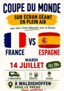 photo Retransmission en plein air du match France - Espagne