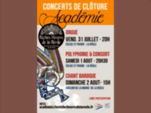 photo Concert des élèves de polyphonie et consort de flûtes (académie d'été)