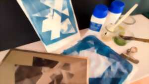 photo Atelier Jeunes au Musée Marzelles :  Cyanotype !