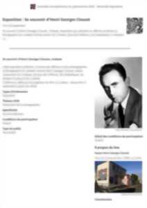 photo Journées du Patrimoine : Exposition Se souvenir d'Henri-Georges Clouzot