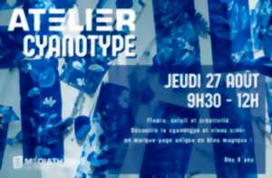 Médiathèque Le Dôme : Atelier cyanotype