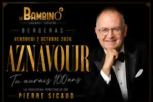photo Aznavour le nouveau spectacle de Pierre Sicaud | Le Bambino