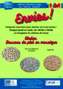 Envies ! Atelier dessous de plat en mosaïque