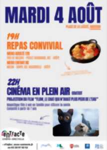 Soirée conviviale • Repas + Cinéma en plein air