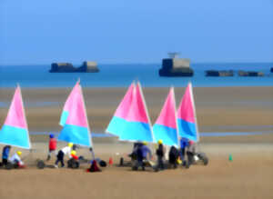 Championnat d'Europe de char à voile à Asnelles