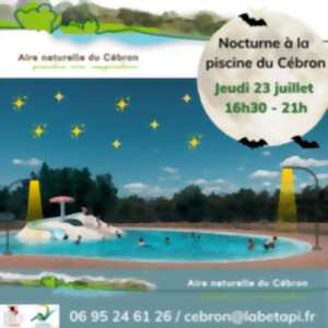 Nocturne au bassin de baignade du Cébron