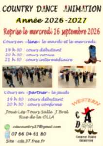 Country Dance Animation : Reprise des cours