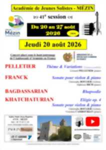 Concert d'ouverture de la 41è session de l'Académie des Jeunes Solistes