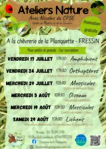 Atelier nature à la Chèvrerie de la Planquette