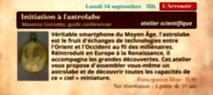 Festival Re-naissance à Figeac : atelier d'initiation à l'astrolabe