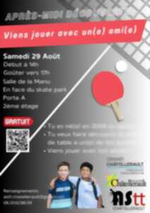 Découverte du Tennis de Table : Viens jouer avec un(e) ami(e) !