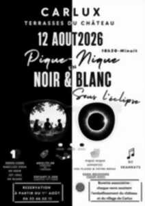 PIQUE-NIQUE EN NOIR ET BLANC SOUS L'ECLIPSE